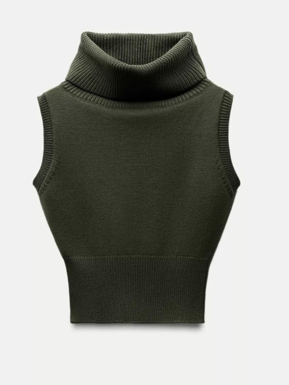 NWT‼️ HIGH NECK KNIT SLEEVELESS SWEATER